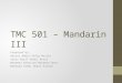TMC 501 – Mandarin III