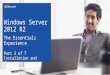 Windows Server 2012 R2 Essentials - Module 3 - Install - Migrate - Part2