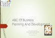 ABC of Business Planning and Development