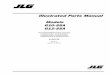 JLG G12-55A Sn 0160045636 & After Telehandler Parts Manual