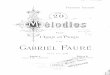 Gabriel Faure - Canto y Piano
