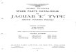 Handbuch Jaguar E-Type 1961 - Spare Parts Catalogue
