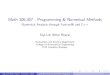 Math306&307 - Neumerical Analysis - Lec 2 - Regula Falsi