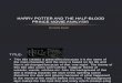 Movie Analysis- Harry Potter and the Half Blood Prince