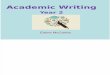 Academic Writing - 2nd Years