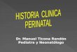 2º Clase - Historia Clinica Perinatal 2015