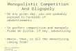 Lecture 10 Monopolistic Competition
