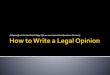 Citations & Legal Opinion Legres lecture