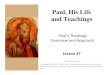 Biblical Literacy - Paul Theology