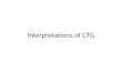 Interpretations of CTG