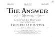 Roger Quilter - The Answer