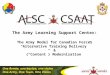 The Army Learning Support Center: The Army Model for Canadian Forces “Alternative Training Delivery” & {“Content”} Modernization