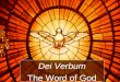 Dei Verbum The Word of God. Through Revelation, God reveals Himself and His plan for man’s salvation. He does this through concrete Words and Deeds; speaking