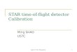 April 27-29, Hangzhou1 STAR time-of-flight detector Calibration Ming SHAO USTC