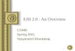 1 EJB 2.0 : An Overview CS486 Spring 2001 Vijayanand Bharadwaj