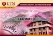 ENDNOTE. WHAT IS ENDNOTE? A citation database (EndNote Library) created by you which: Organises your bibliographic references or citations Formats citations