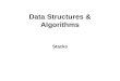 Data Structures & Algorithms Stacks. The Stack: Definition A stack is an ordered collection of items into which new items may be inserted and from which