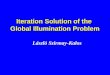 Iteration Solution of the Global Illumination Problem László Szirmay-Kalos