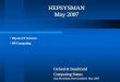 HEPSYSMAN May 2007 Oxford & SouthGrid Computing Status (Ian McArthur), Pete Gronbech May 2007 Physics IT Services PP Computing