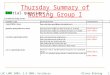 Thursday Summary of Working Group I Initial questions I: LHC LUMI 2005; 2.9.2005; ArcidossoOliver Brüning 1