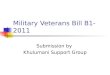 Military Veterans Bill B1-2011 Submission by Khulumani Support Group