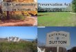 The Community Preservation Act in Sutton – May 27, 2004