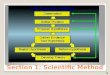 Section 1: Scientific Method 1. Parts of the scientific method 2 1)____________: (quantitative / qualitative) Information gathered by using the senses