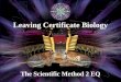 The Scientific Method 2 EQ Leaving Certificate Biology