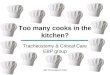 EBP Extravaganza 2009 Too many cooks in the kitchen? Tracheostomy & Critical Care EBP group