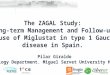 The ZAGAL Study: Long-term Management and Follow-up of use of Miglustat in type 1 Gaucher disease in Spain. Pilar Giraldo Haematology Department. Miguel