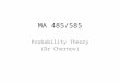 MA 485/585 Probability Theory (Dr Chernov). Five cards Five cards are labeled 1,2,3,4,5. They are shuffled and lined up in an arbitrary order. How many