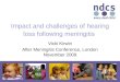 Impact and challenges of hearing loss following meningitis Vicki Kirwin After Meningitis Conference, London November 2009