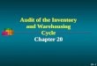 20 - 1 Audit of the Inventory and Warehousing Cycle Chapter 20