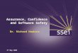 5 th May 2009 Assurance, Confidence and Software Safety Dr. Richard Hawkins
