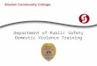 Department of Public Safety Domestic Violence Training