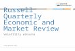 THIRD QUARTER 2015 Russell Quarterly Economic and Market Review Volatility returns 1