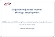 Empowering Roma women through employment EESC/Eurodiaconia/ERIO Hearing “Roma Inclusion: Exploring the gender dimension” Brussels, 21 October 2015 Marta