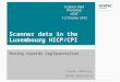 Scanner data in the Luxembourg HICP/CPI Moving towards implementation Claude Lamboray Vanda Guerreiro Scanner Data Workshop ISTAT 1-2 October 2015