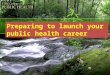Preparing to launch your public health career. Using this presentation (Internet connection required) 1.View this presentation in PowerPoint’s “Slide