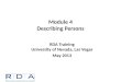 RDA Training University of Nevada, Las Vegas May 2013 Module 4 Describing Persons
