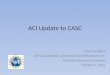 ACI Update to CASC Irene Qualters Division Director, Advanced Cyberinfrastructure National Science Foundation October 7, 2015