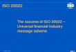 Slide 1 ISO_20022_SV_v102 ISO 20022 The success of ISO 20022 – Universal financial Industry message scheme