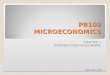 PB102 MICROECONOMICS CHAPTER 1 INTRODUCTION TO ECONOMIC PKB: JULAI 2010