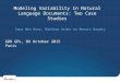 Modeling Variability in Natural Language Documents: Two Case Studies Sana Ben Nasr, Mathieu Acher an Benoit Baudry GDR GPL, 09 October 2015 Paris 1
