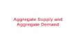 124 Aggregate Supply and Aggregate Demand. 125 ï· What is the purpose of the aggregate supply-aggregate demand model? ï· What determines aggregate supply