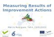 Measuring Results of Improvement Actions Márcio Rodrigues, Tallin, 13/01/2015