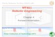 MT411 Robotic Engineering Asian Institution of Technology (AIT) Chapter 4 Forward Kinematics Narong Aphiratsakun, D.Eng
