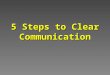 5 Steps to Clear Communication. David Lupberger  david@remodelforce.com 303-442-3702