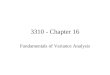 3310 - Chapter 16 Fundamentals of Variance Analysis