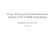 Drugs affecting the Central-Nervous- System (CNS) & PAIN medications Chapters 12 and 13 MR160
